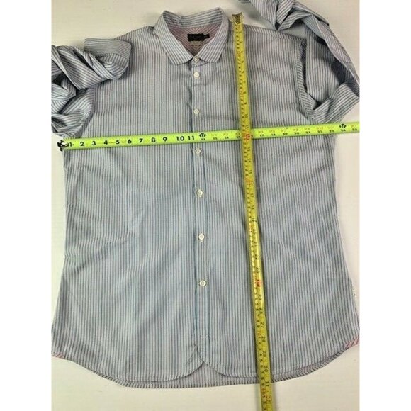 PAUL SMITH Jeans Mens Long Sleeve Slim Fit Cotton Button Up Shirt Size XXL - Picture 8 of 10
